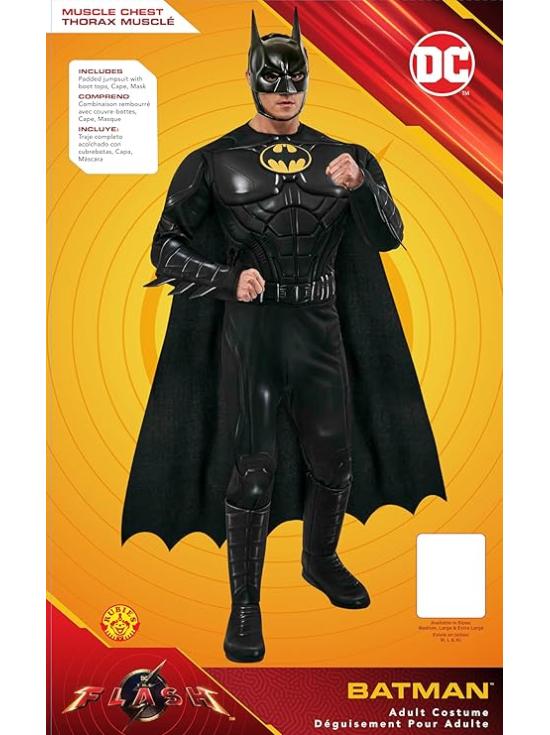 Disfraz de Batman Deluxe Keaton Adulto Hombre – DC Comics Flash The Movie