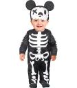Disfraz de Bebé Mousy Mickey Esqueleto con Gorro y Mono
