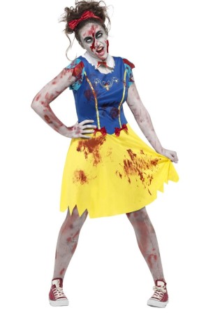 Disfraz de Blancanieves Zombie Chica