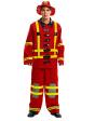 Disfraz de bombero en acción  hombre