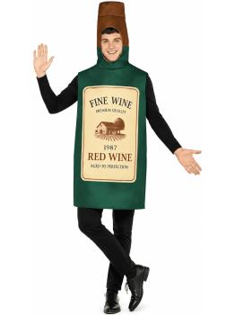 Disfraz de Botella de Vino para Hombre | Divertido y Original