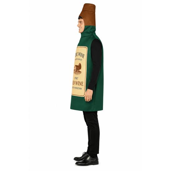 Disfraz de Botella de Vino para Hombre | Divertido y Original