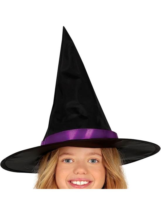 Disfraz de Bruja Estrellas con Purpurina para Niña (Sombrero + Vestido)