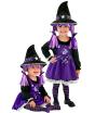 Disfraz de Bruja Morada para Bebé y Niña