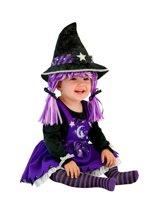 Disfraz de Bruja Morada para Bebé y Niña