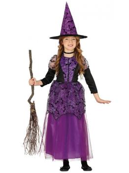 Disfraz de Bruja Morada para Niña
