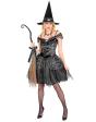 Disfraz de Bruja para Mujer Halloween (Vestido y Sombrero)