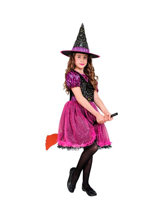 Disfraz de Bruja Rosa talla infantil