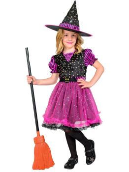 Disfraz de Bruja Rosa talla infantil