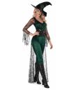 Disfraz de bruja sexy verde para mujer adulta