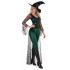 Disfraz de bruja sexy verde para mujer adulta