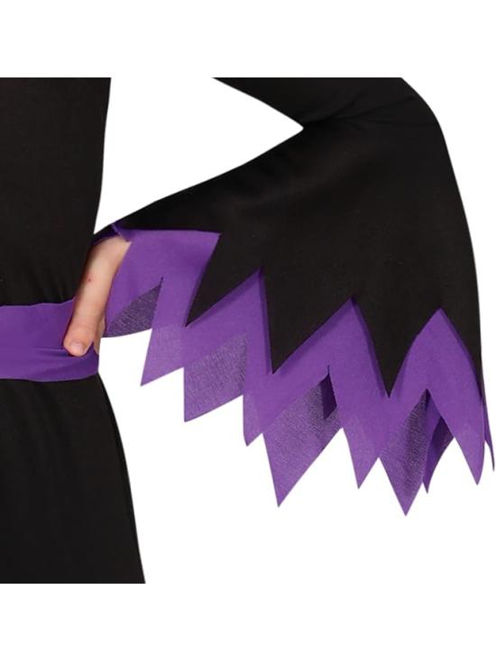 Disfraz de Bruja Violeta para Niña con Sombrero