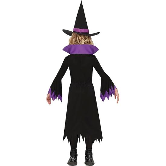 Disfraz de Bruja Violeta para Niña con Sombrero