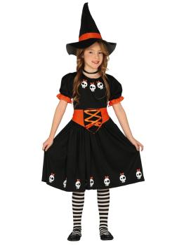 Disfraz de Brujita Calaveras para niña