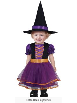 Disfraz de Brujita Morada para Bebé Niña