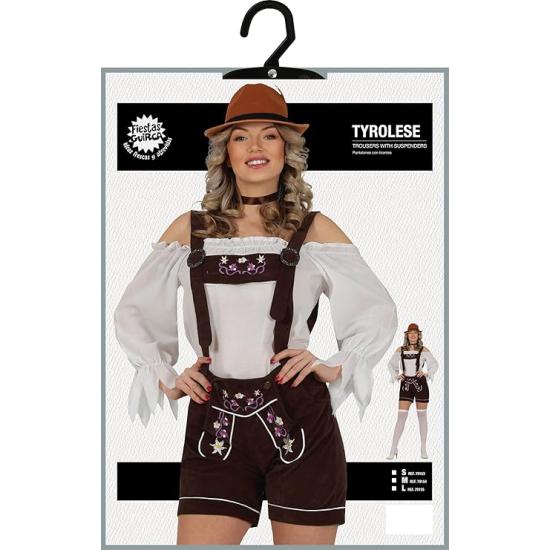 Disfraz de Bávara con Pantalón Premium Mujer