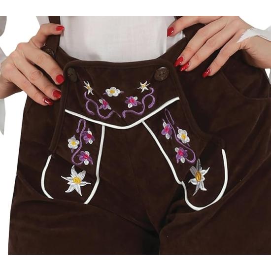 Disfraz de Bávara con Pantalón Premium Mujer