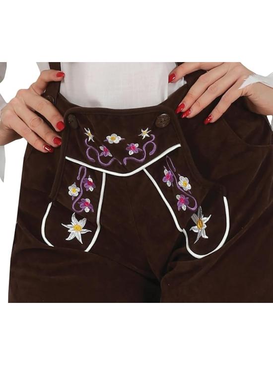 Disfraz de Bávara con Pantalón Premium Mujer