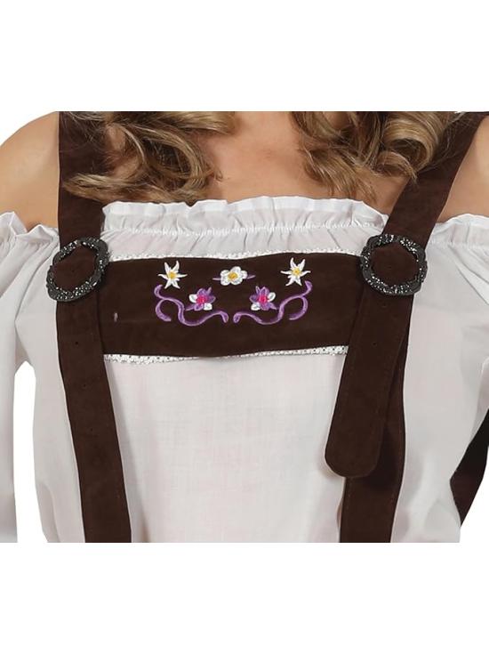 Disfraz de Bávara con Pantalón Premium Mujer