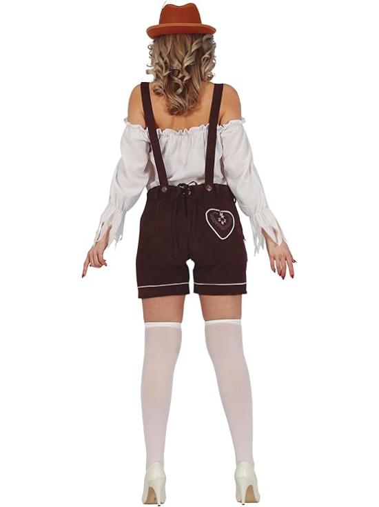 Disfraz de Bávara con Pantalón Premium Mujer