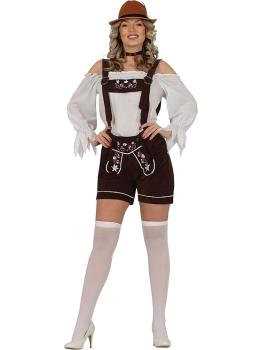 Disfraz de Bávara con Pantalón Premium Mujer