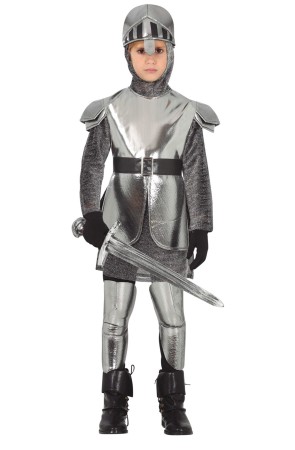 Disfraz de caballero medieval con armadura para niño