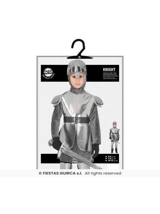 Disfraz de caballero medieval con armadura para niño