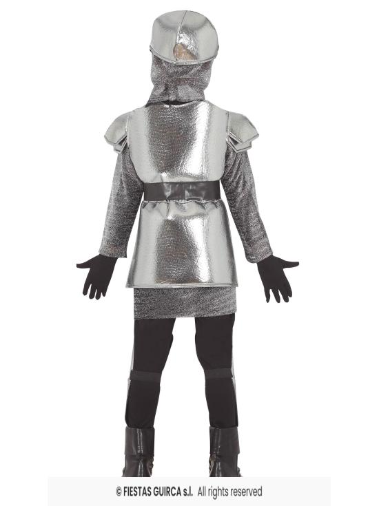 Disfraz de caballero medieval con armadura para niño