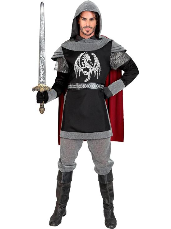 Disfraz de Caballero Oscuro, Medieval adulto