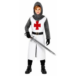 Disfraz de Caballero Templario para Niño Medieval Cruzado Carnaval o Halloween