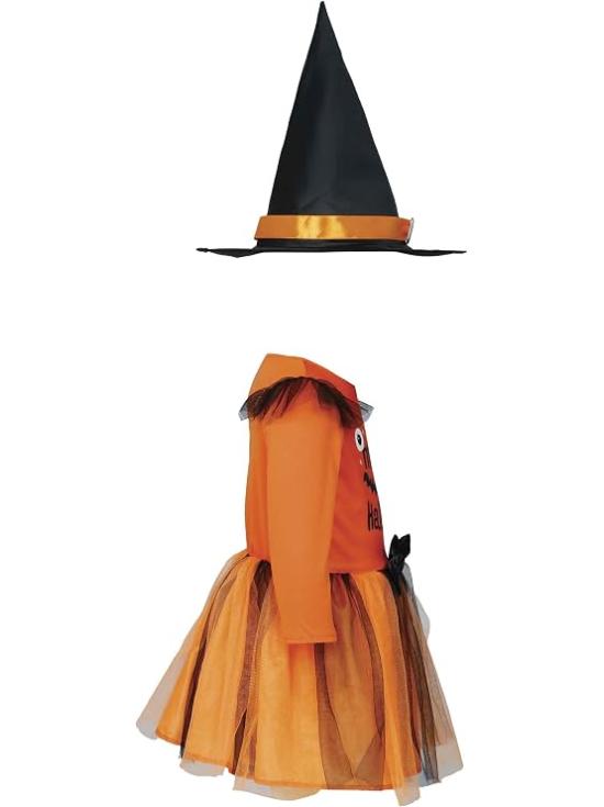 Disfraz de Calabaza Brujita para Bebé Niña – Mi Primer Halloween