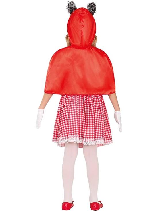 Disfraz de Caperucita Roja Infantil – Vestido, Capa y Delantal