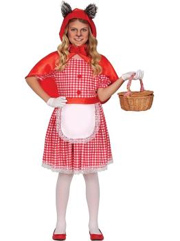 Disfraz de Caperucita Roja Infantil – Vestido, Capa y Delantal