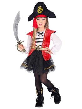 Disfraz de Capitana Pirata niña
