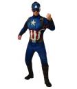 Disfraz de Capitán América Endgame Musculoso para Hombre adulto