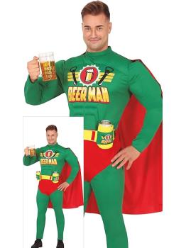 Disfraz de Capitán Super Cervecero Man