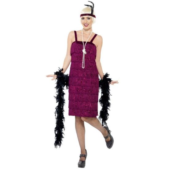 Disfraz de Charlestón Granate  mujer Disfraz de Charlestón Granate  mujer