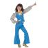Disfraz de Chica Disco Años 70 Azul para Niña