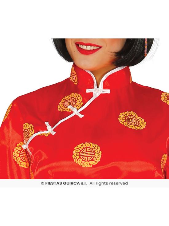 Disfraz de China Mandarina Roja para mujer