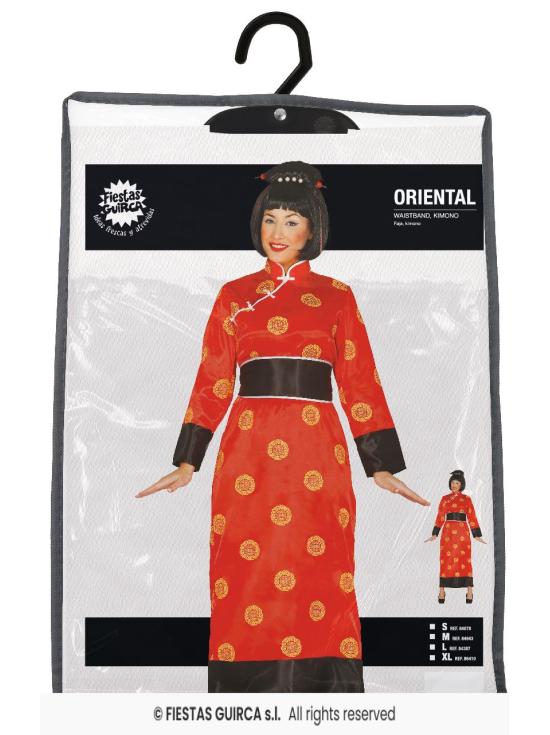 Disfraz de China Mandarina Roja para mujer