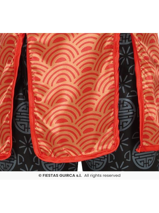 Disfraz de China para Niña Rojo con Dragón – Casaca y Pantalón