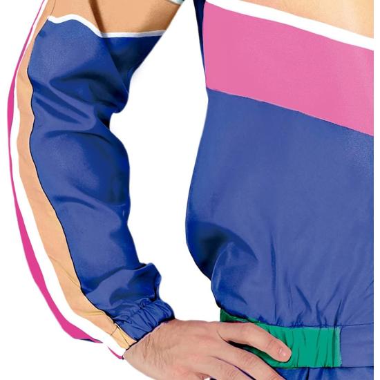 Disfraz de chándal de Gimnasta de los años 80 para Hombre Adulto ** Disfraz de chándal de Gimnasta de los años 80 para Hombre Adulto **