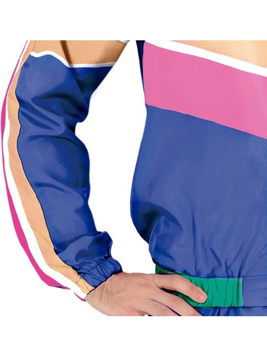 Disfraz de chándal de Gimnasta de los años 80 para Hombre Adulto **