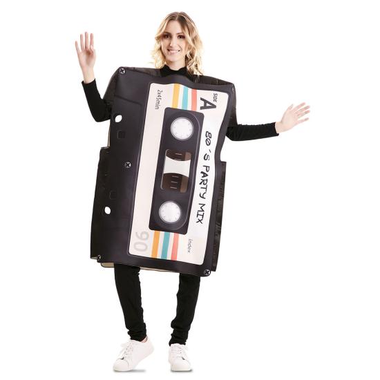 Disfraz de Casete Retro Años 80 para Adulto – Disfraz Humorístico y Original de Fiesta