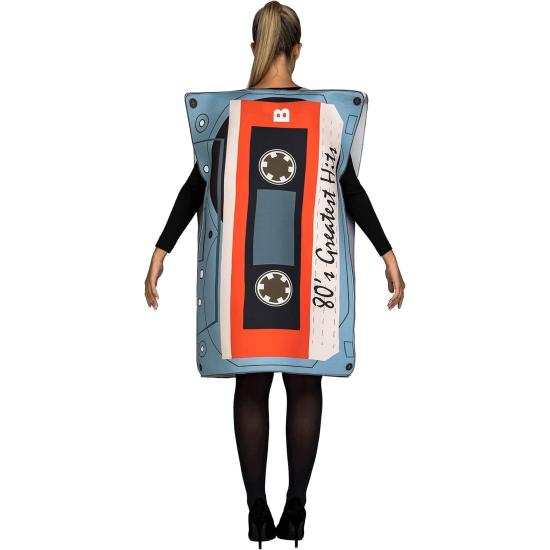 Disfraz de Cinta Cassette años 80 para adulto Retro Disfraz de Cinta Cassette años 80 para adulto Retro
