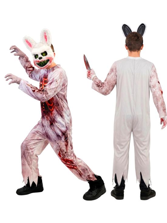 Disfraz de Conejo Zombie para Niño con Máscara
