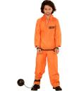 Disfraz de Convicto Infantil – Mono Naranja de Preso para Niños