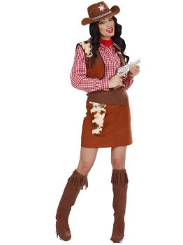 Disfraz de Cowgirl Salvaje Oeste mujer