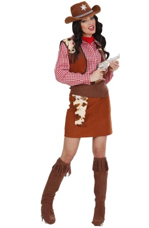 Disfraz de Cowgirl Salvaje Oeste mujer