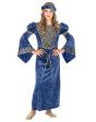 Disfraz de Dama del Renacimiento Azul para niña